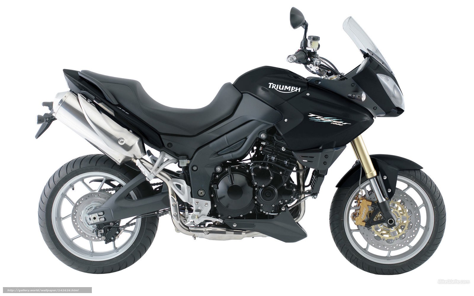 black triumph motorcycle