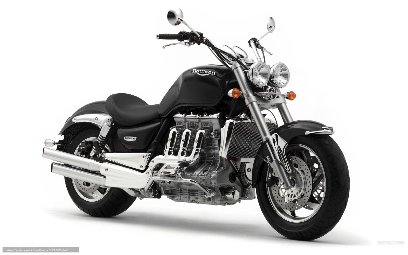 Black Triumph Rocket III motorcycle