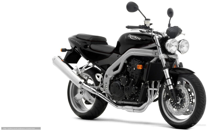 Black Triumph Speed Triple motorcycle
