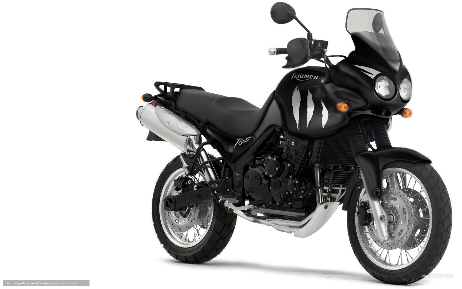 black triumph tiger motorcycle