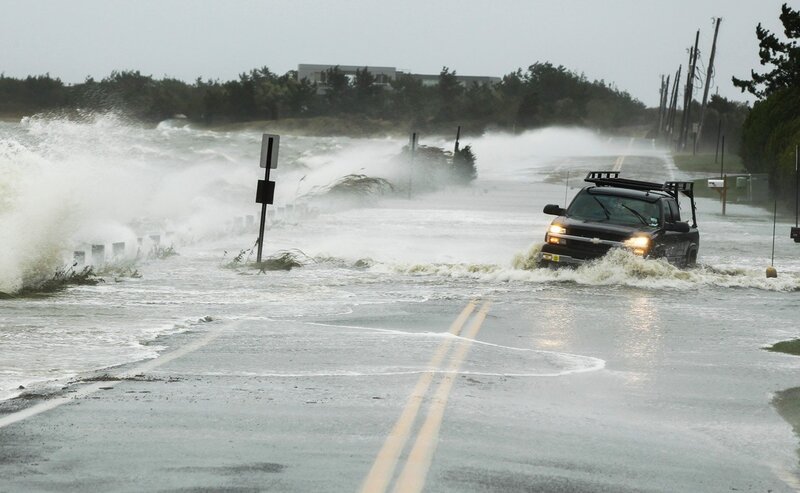 Black Truck in Flood