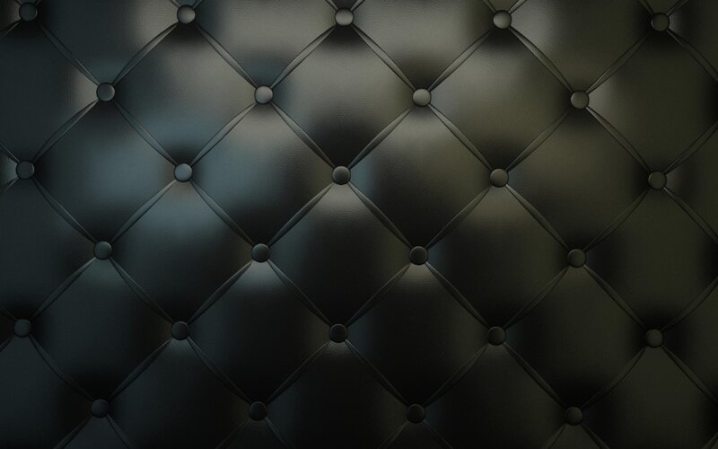 Black Tufted Leather