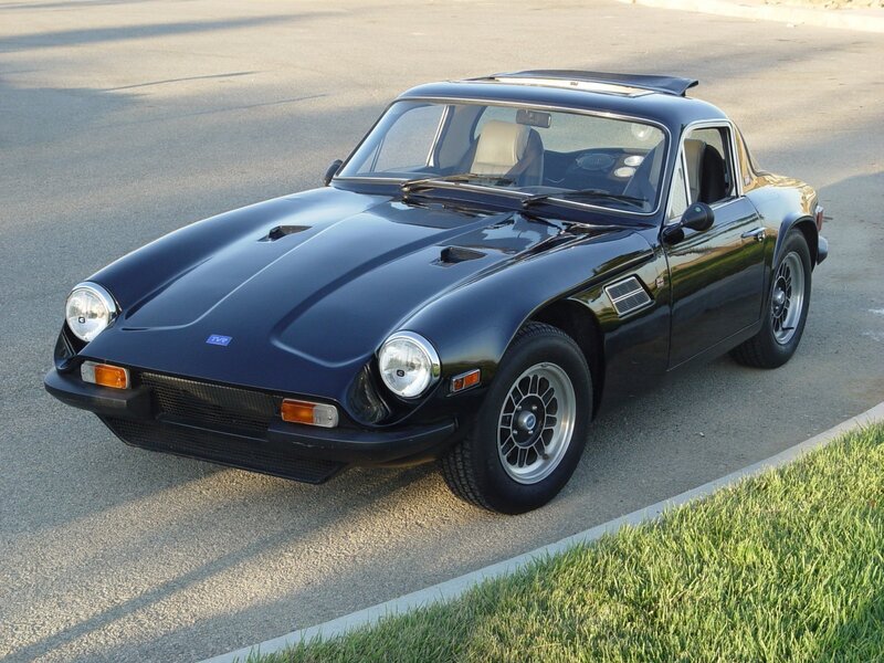 Black TVR sports car