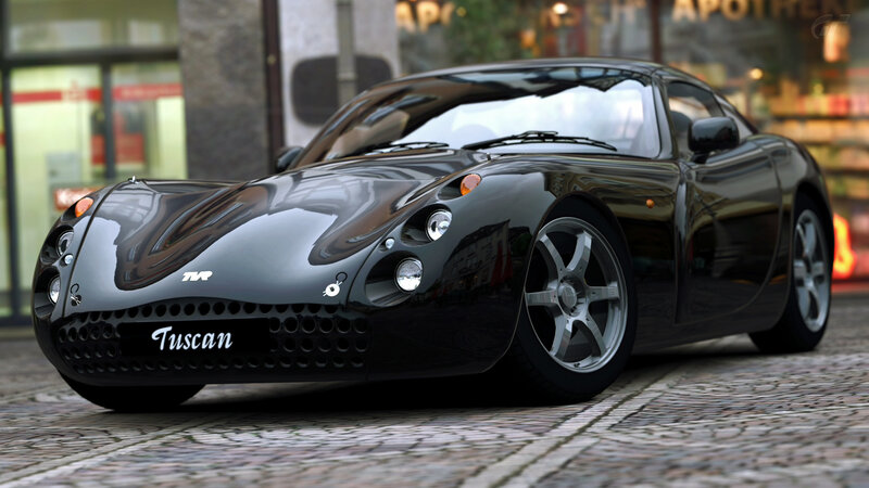 Black TVR Tuscan Sports Car