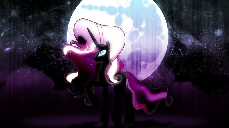 Black Unicorn Pony