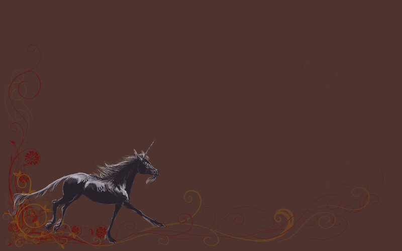 black unicorn running