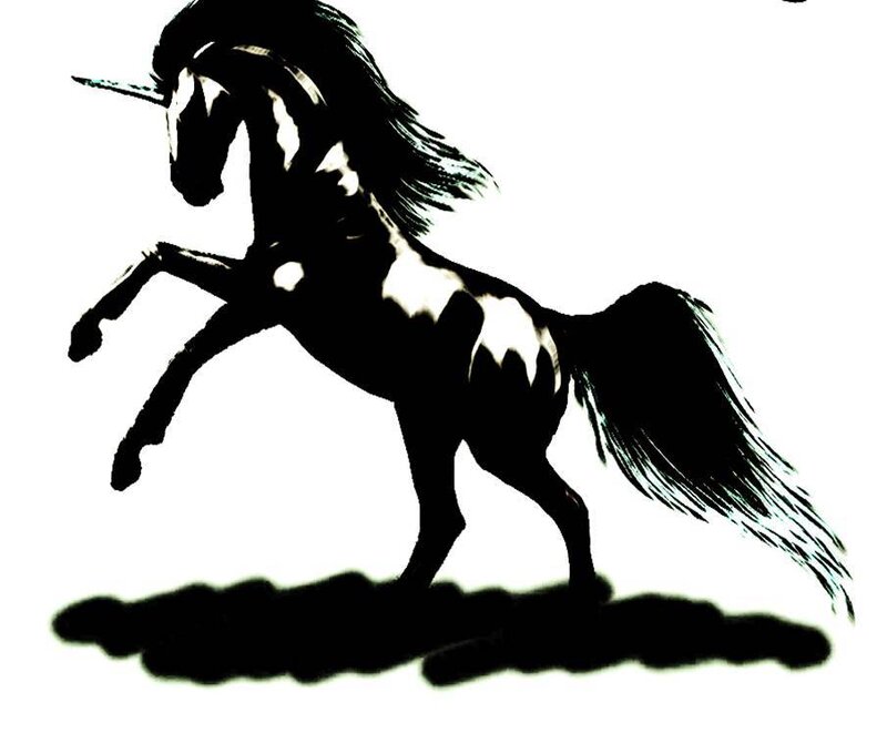 Black Unicorn Silhouette