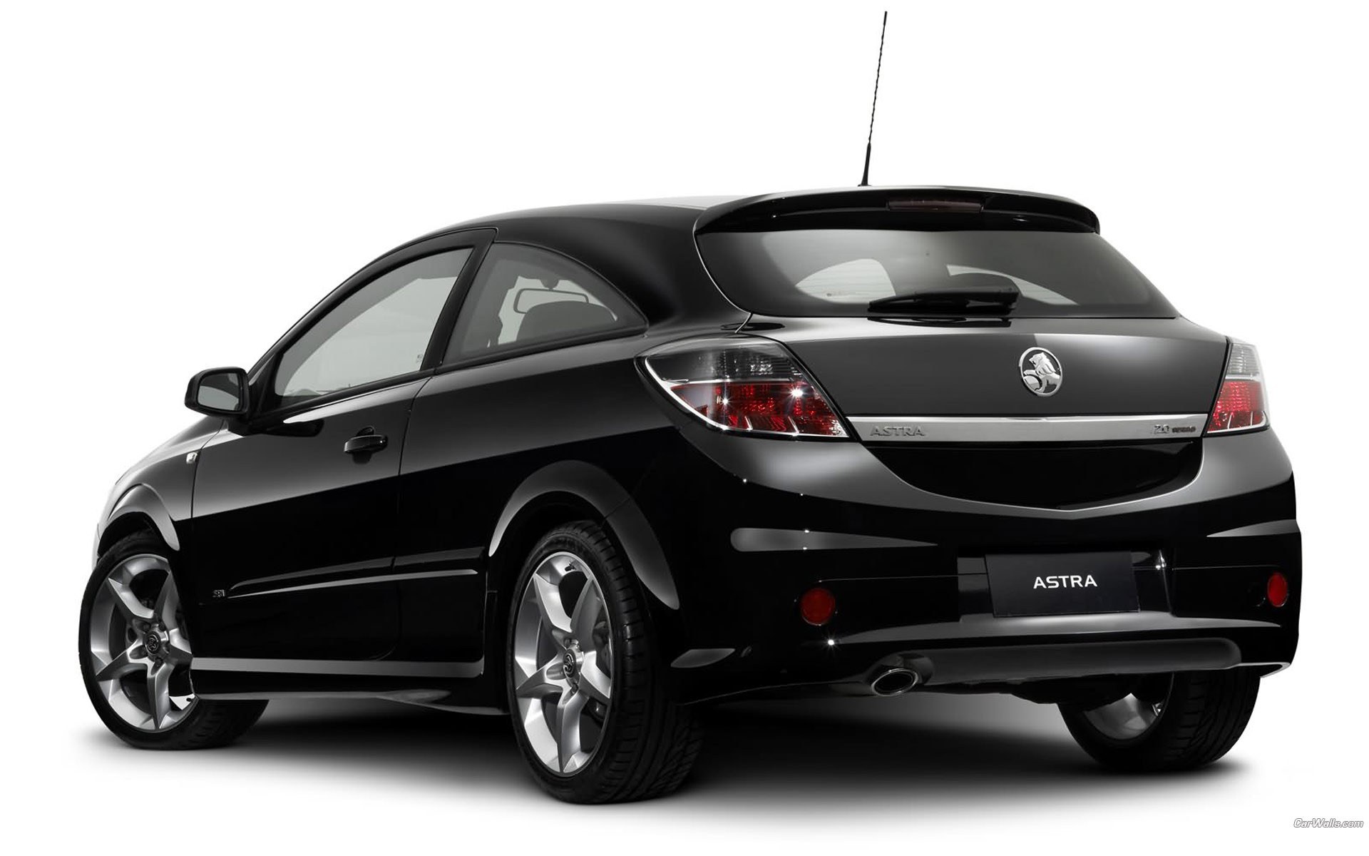 black vauxhall astra hatchback