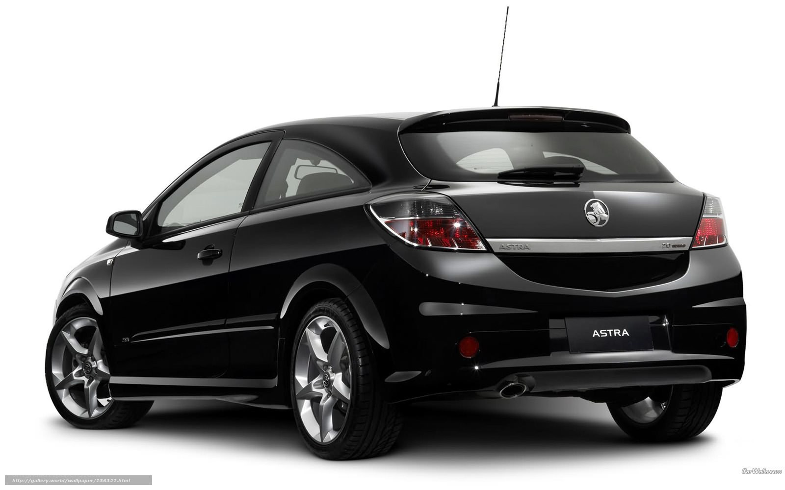 black vauxhall astra hatchback