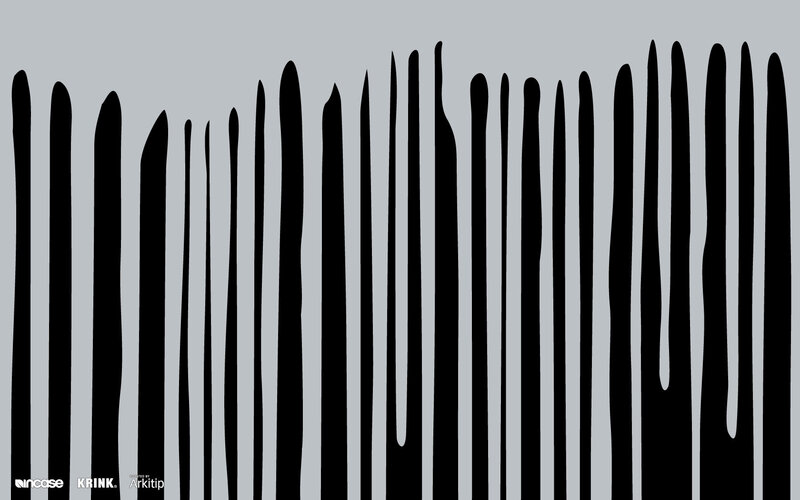 black vertical lines on gray