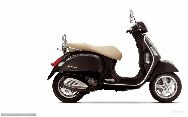 Black Vespa GTS 300 scooter
