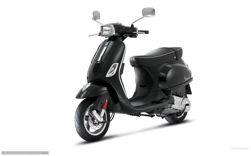 Black Vespa scooter