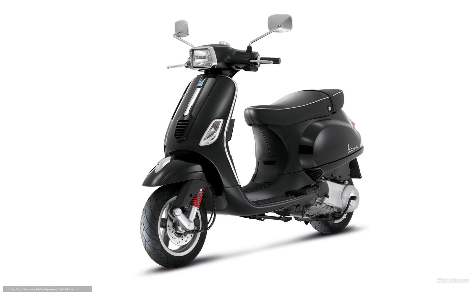 Black Vespa scooter