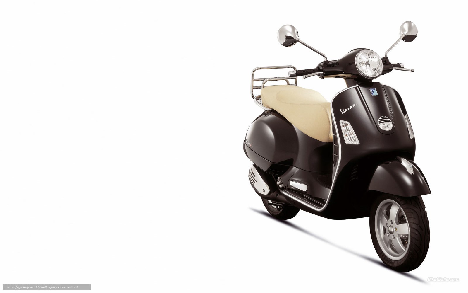 Black Vespa scooter