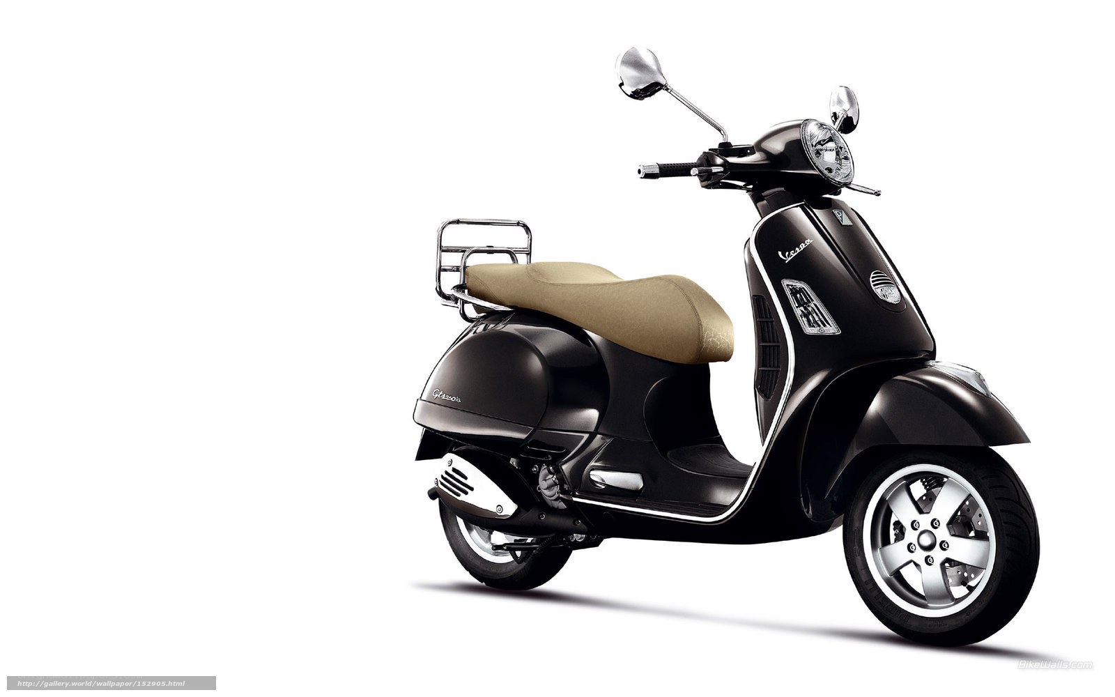 Black Vespa scooter