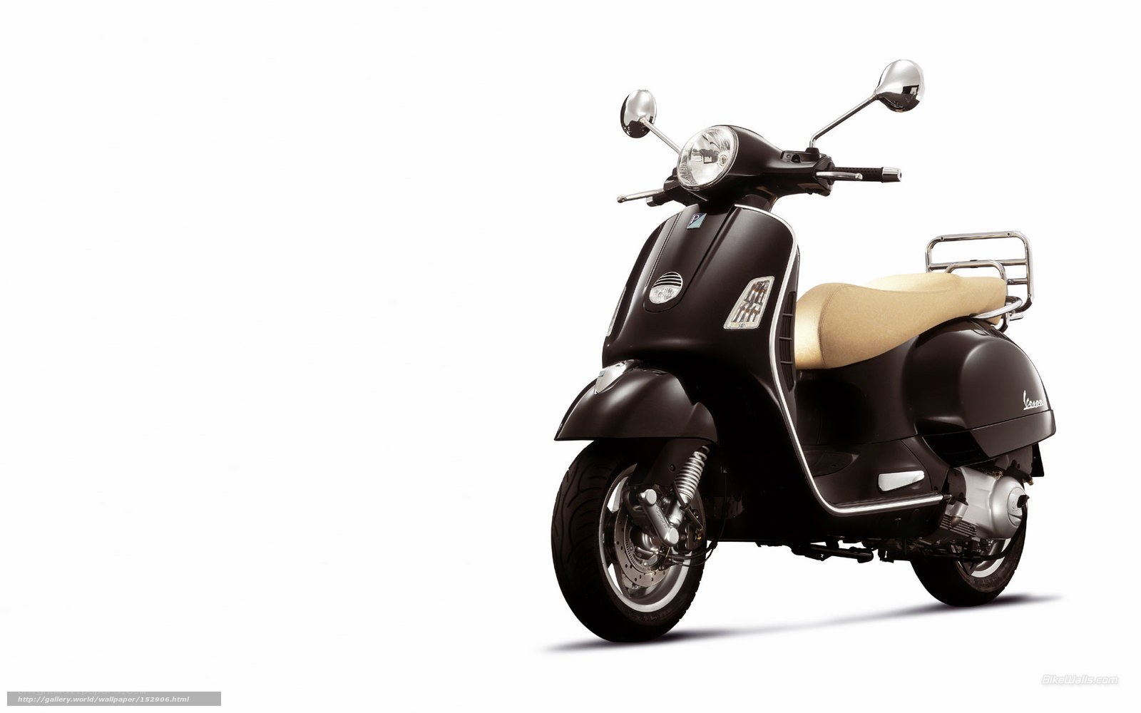 Black Vespa scooter