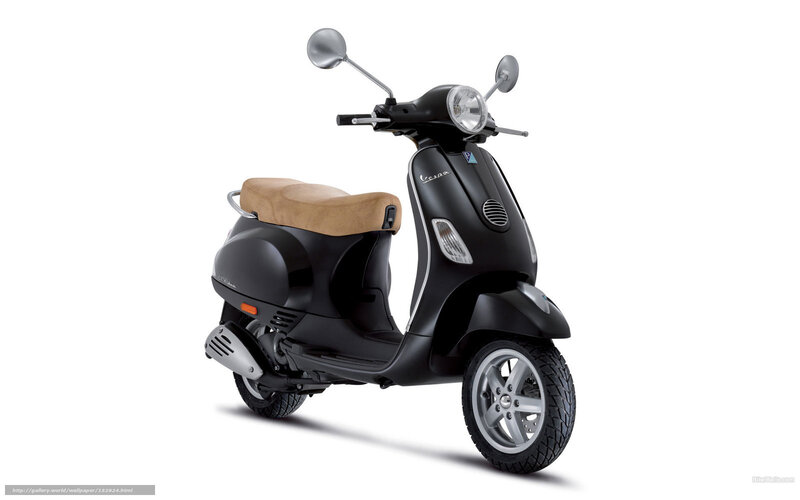 Black Vespa scooter