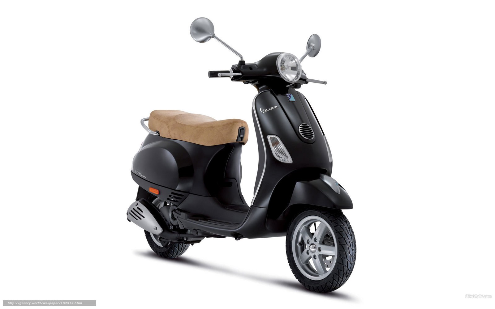 Black Vespa scooter