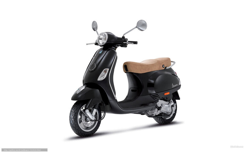 Black Vespa scooter