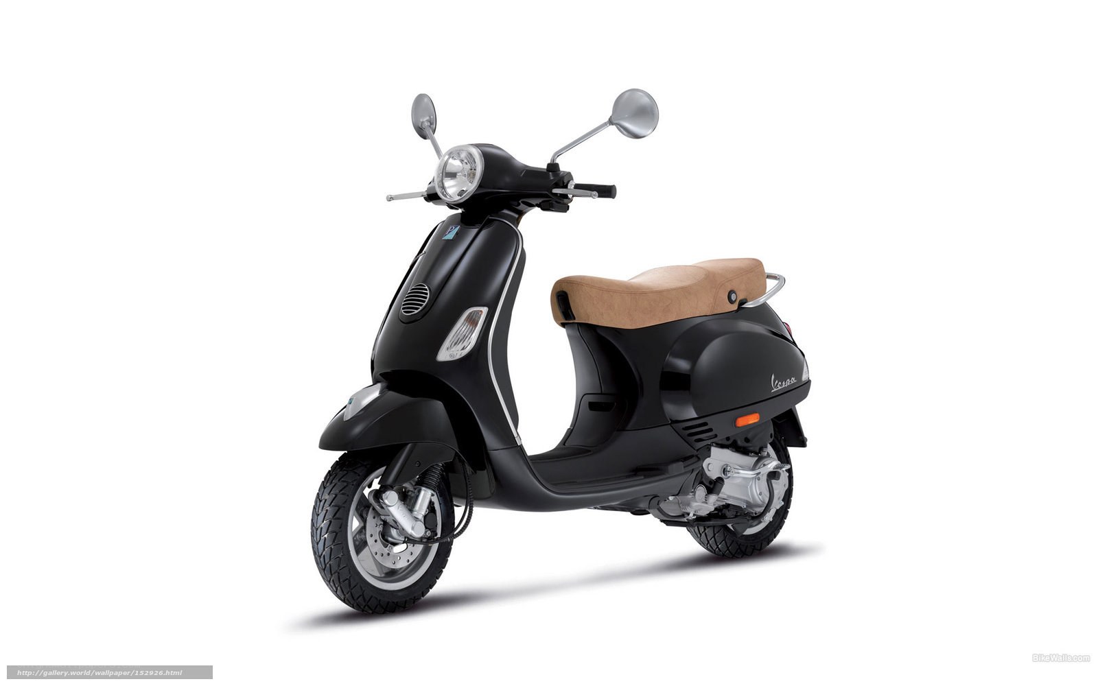 Black Vespa scooter