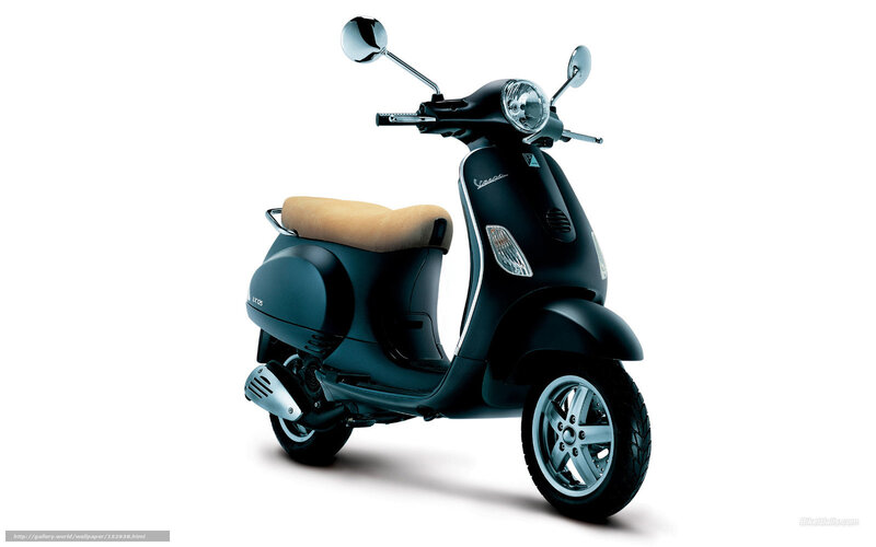 Black Vespa scooter