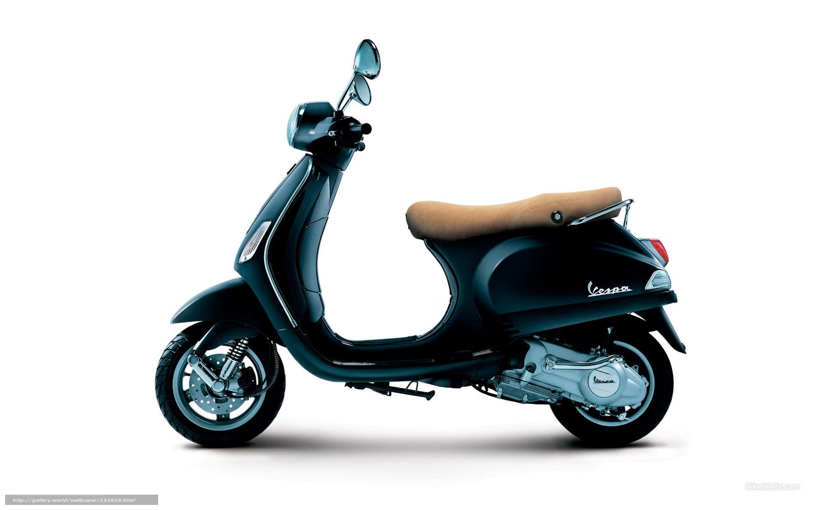 Black Vespa scooter