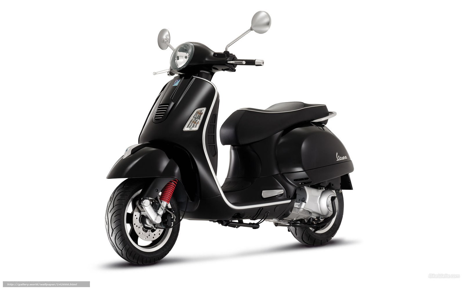 Black Vespa scooter
