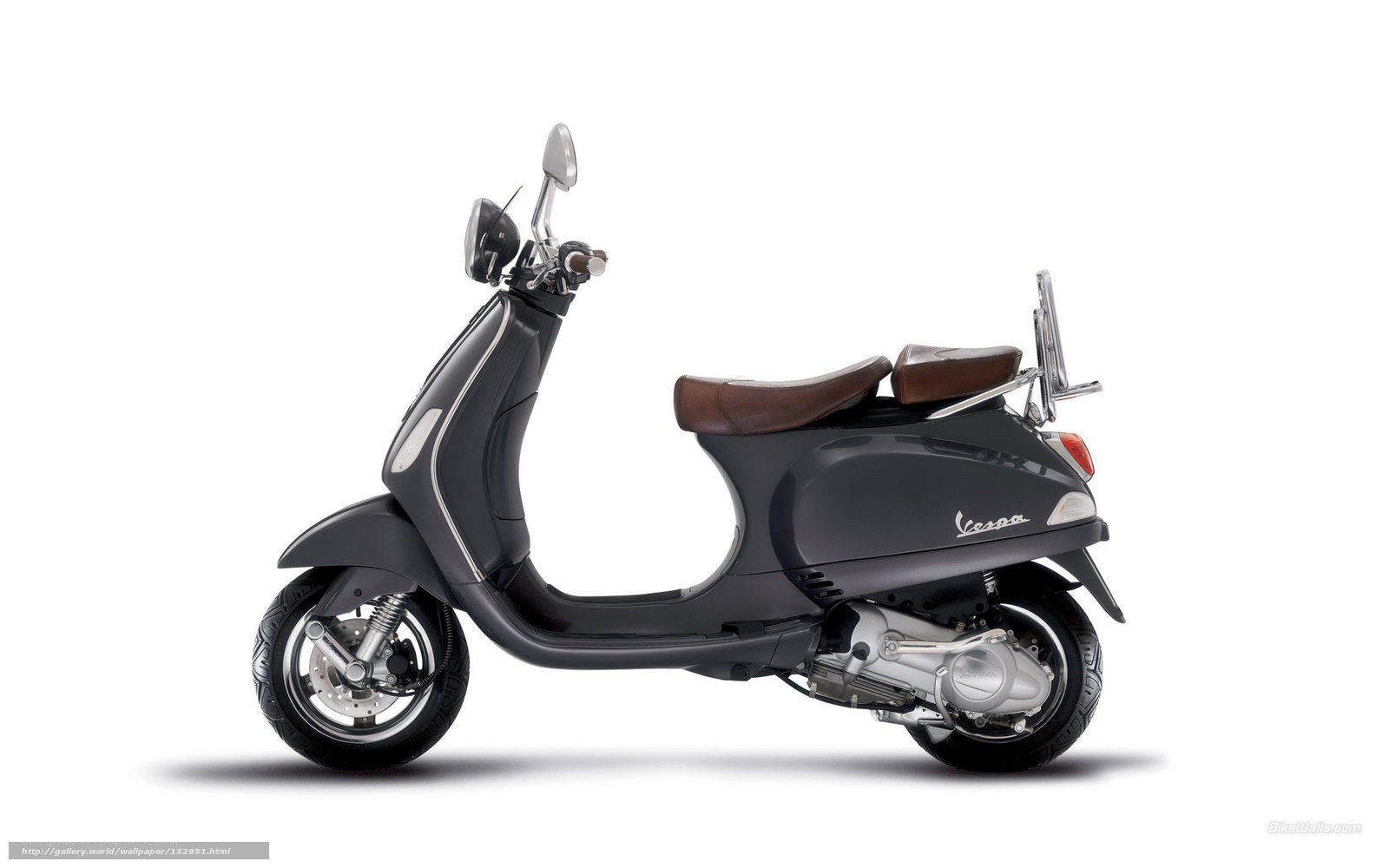 Black Vespa scooter