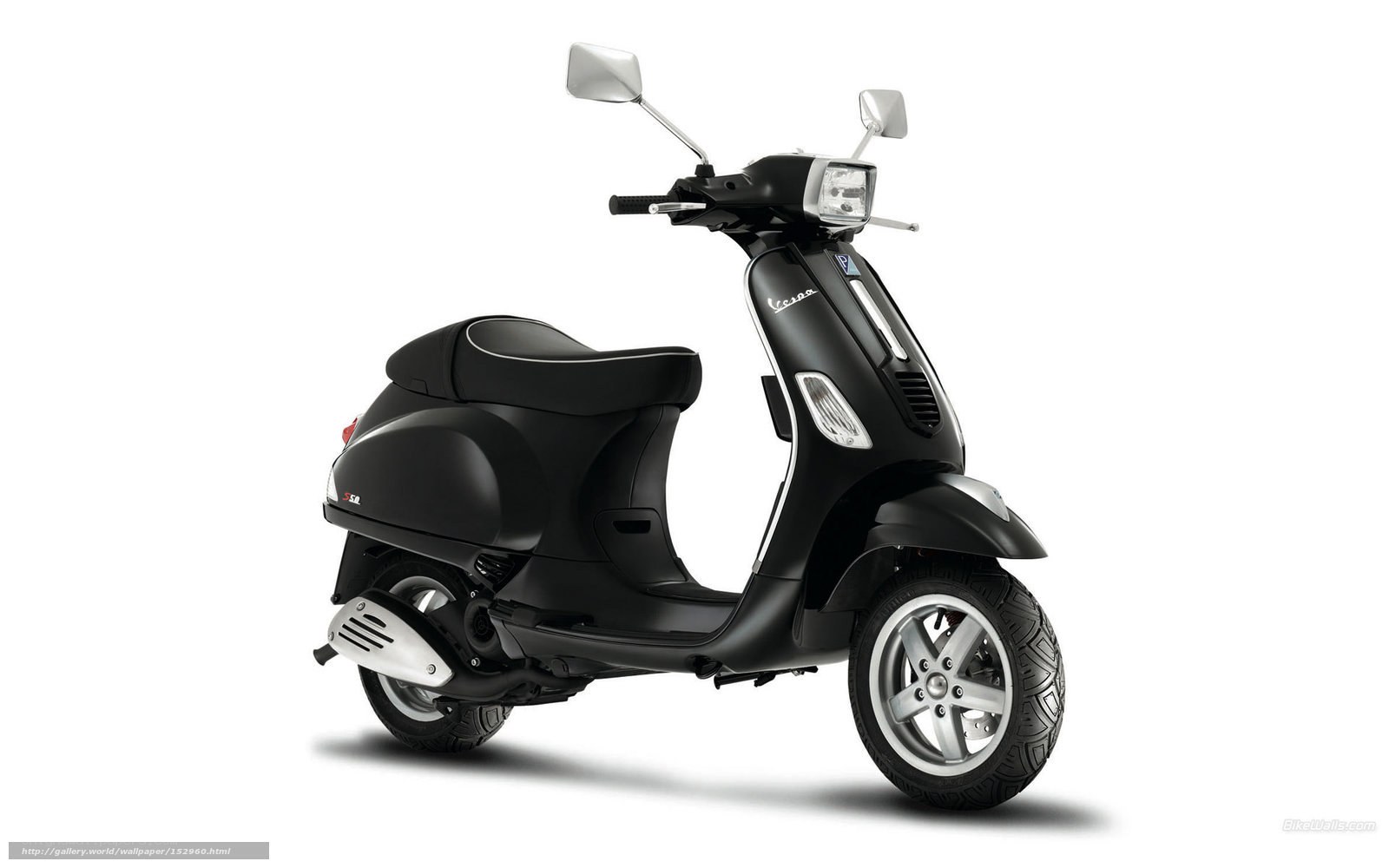 Black Vespa scooter