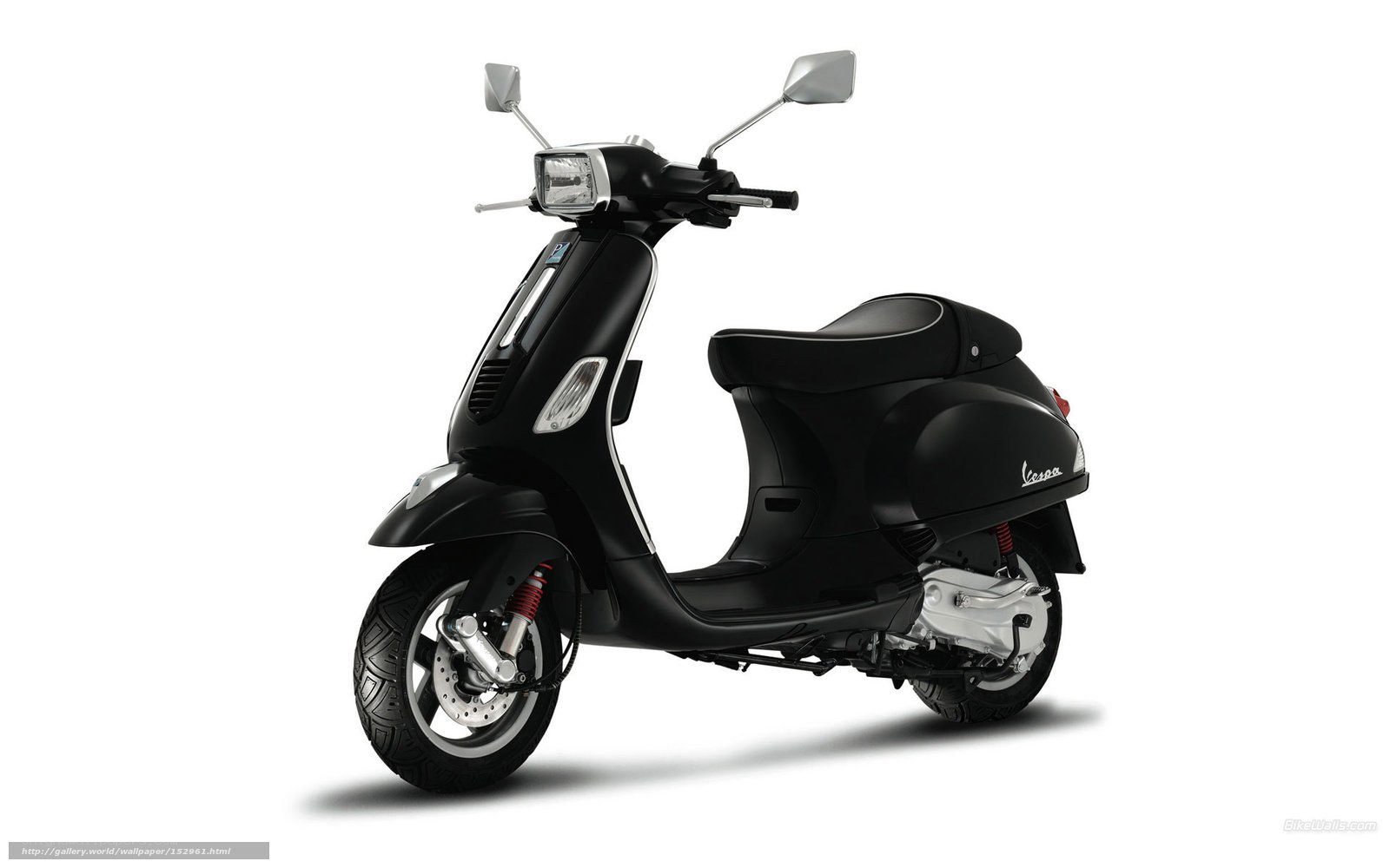 Black Vespa scooter