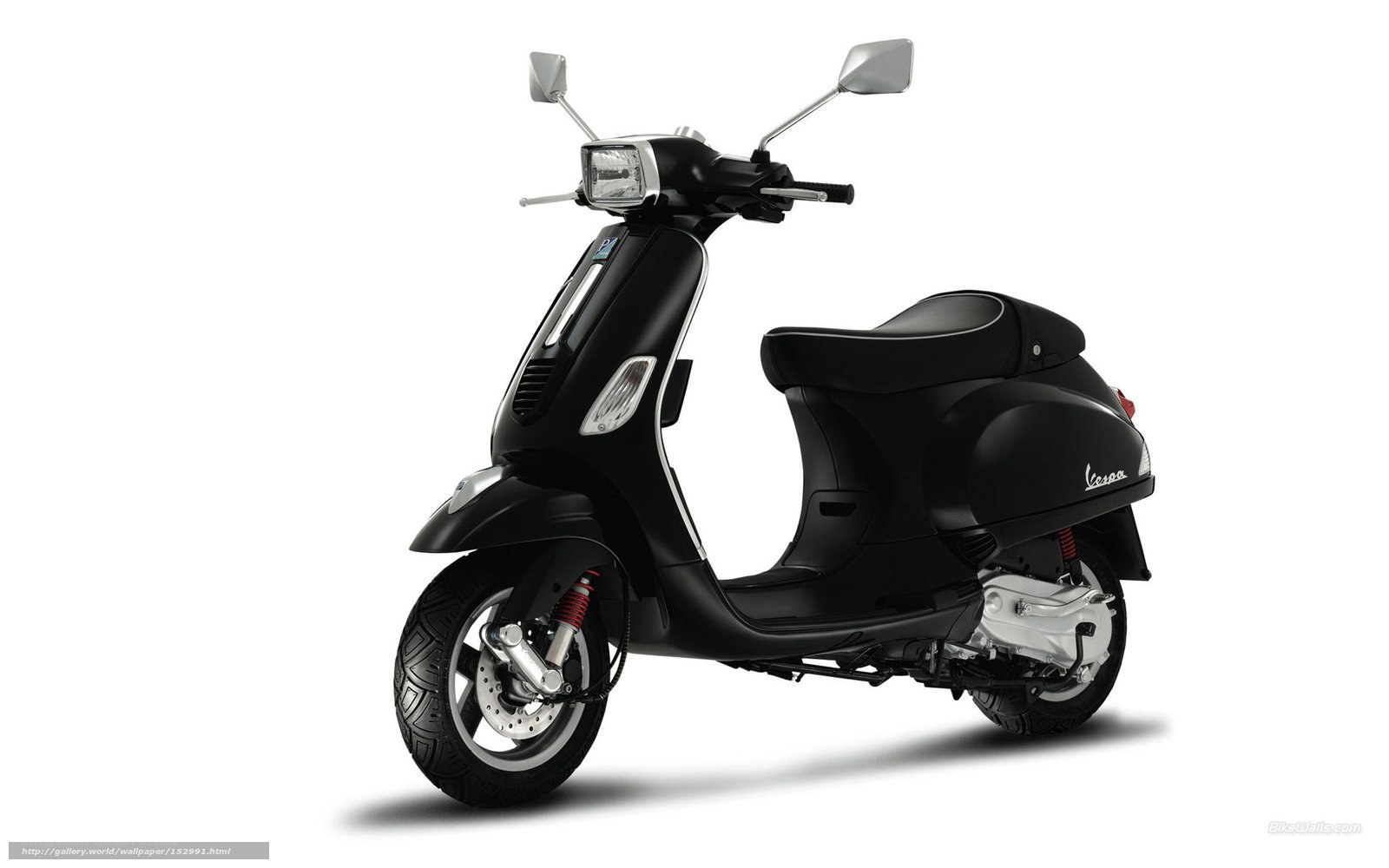 Black Vespa scooter