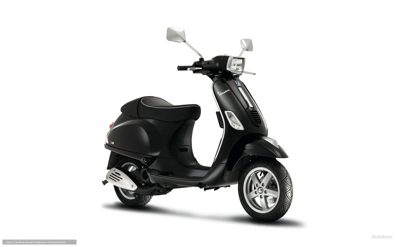 Black Vespa scooter