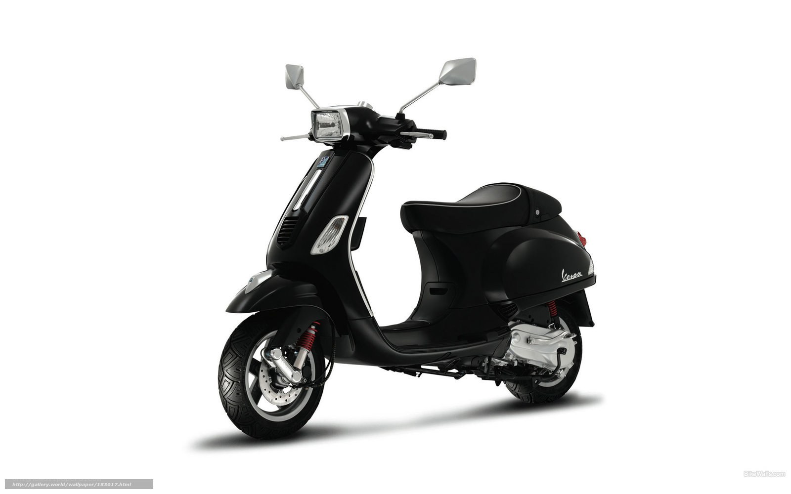 Black Vespa scooter