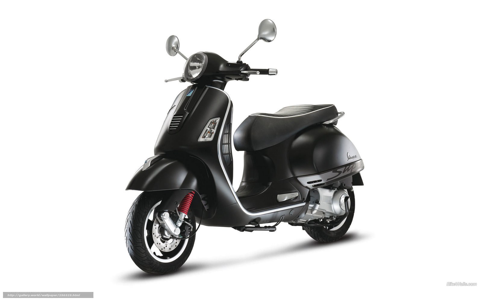 Black Vespa scooter