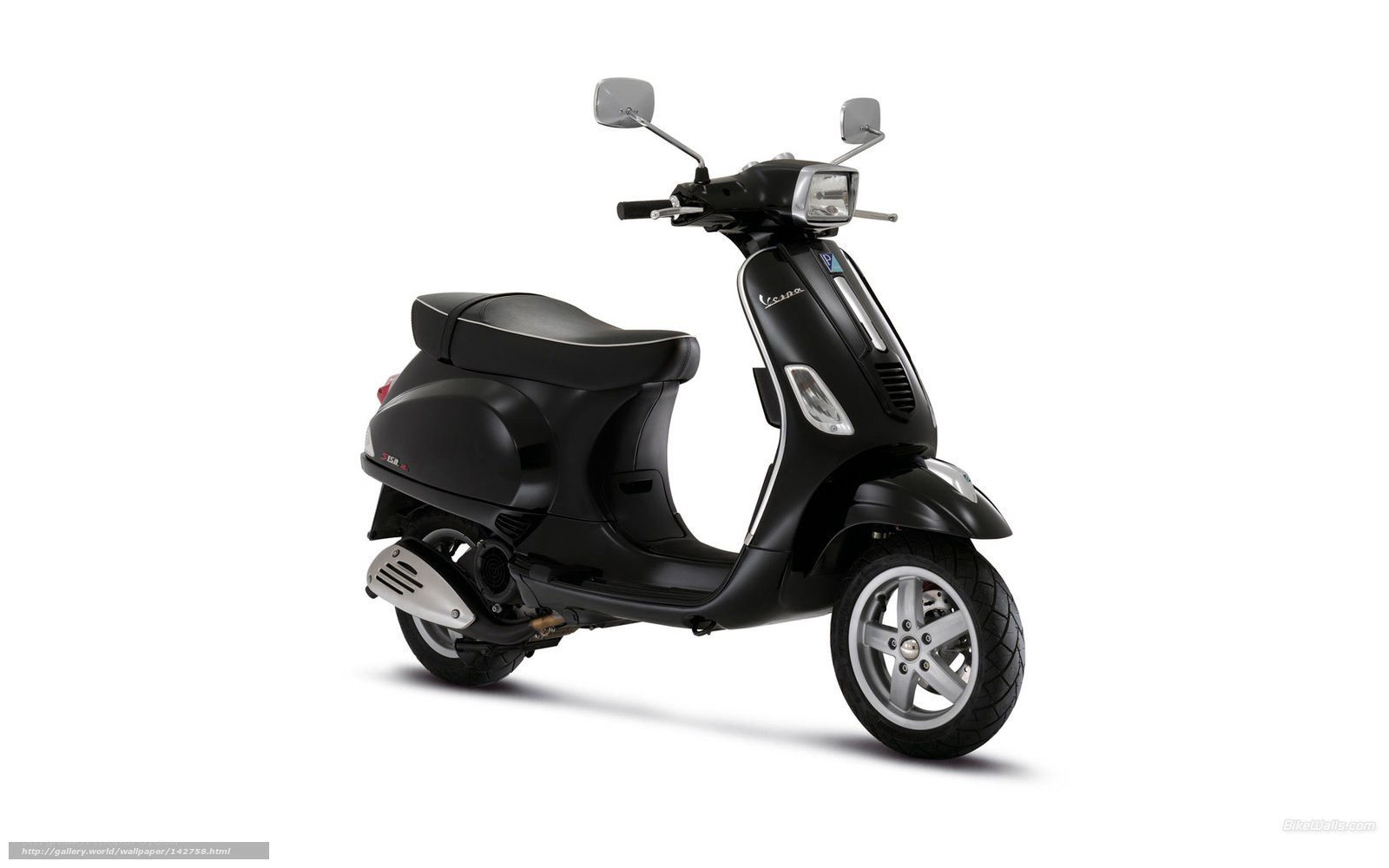 Black Vespa scooter