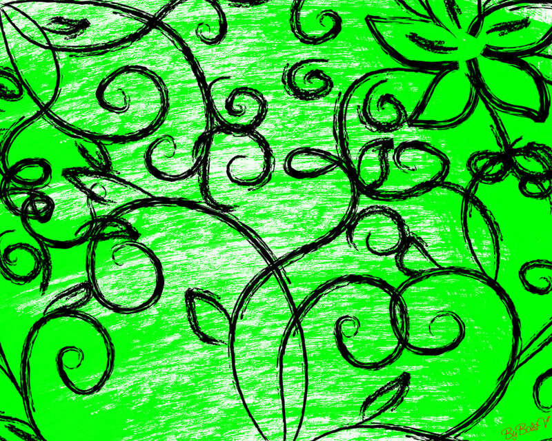 Black Vine Pattern
