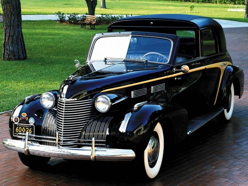 Black vintage Cadillac car