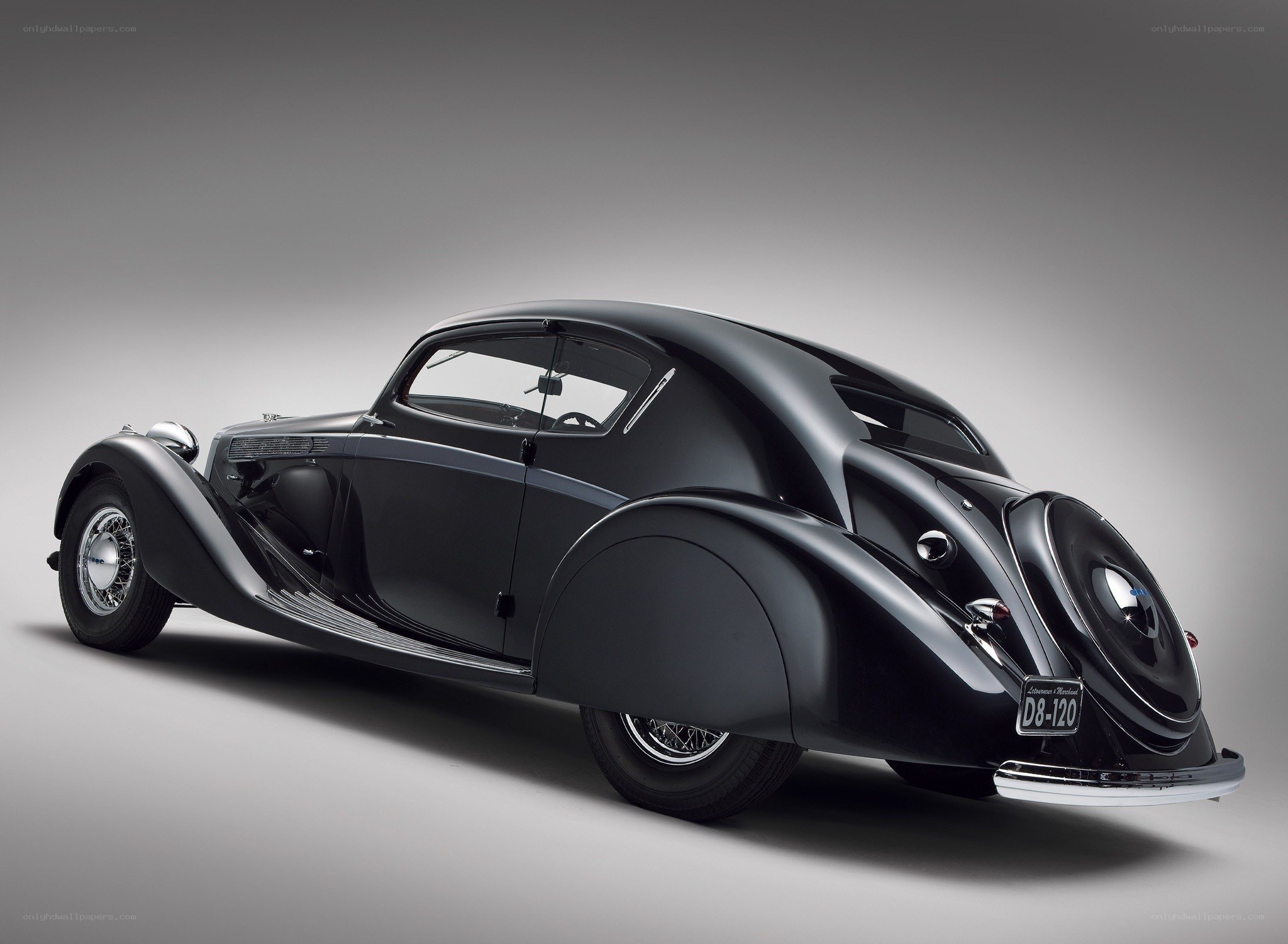 Black vintage car