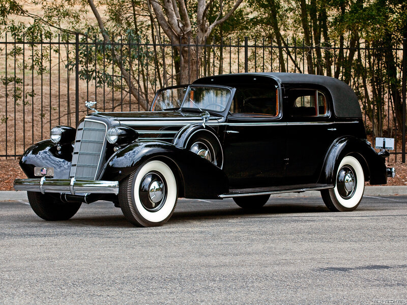 Black Vintage Car — Calm, Afternoon, Photograph, Fence