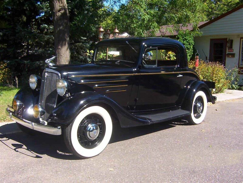 Black Vintage Car — Calm, Afternoon