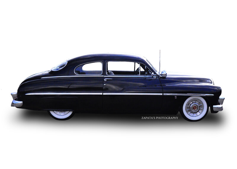 Black Vintage Car — Classic, Photograph, White Wall Tires