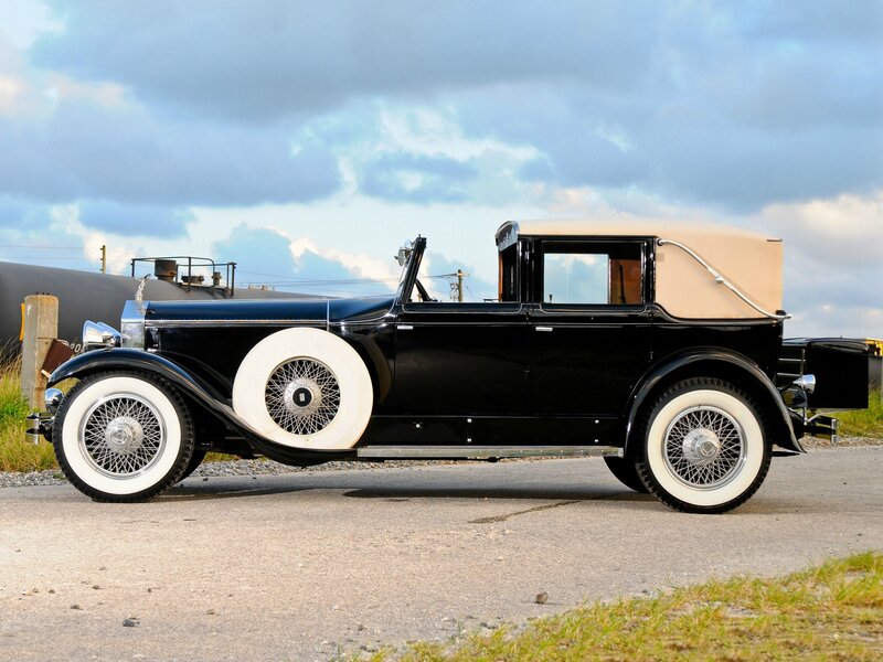 Black Vintage Car — Dramatic, Afternoon, Photograph, Clouds