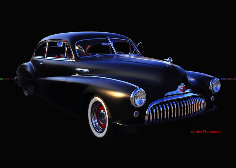 Black Vintage Car — Dramatic, Photograph, Car Grille