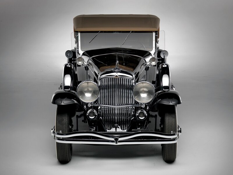 Black Vintage Car — Dramatic, Photograph, Grille, Headlights