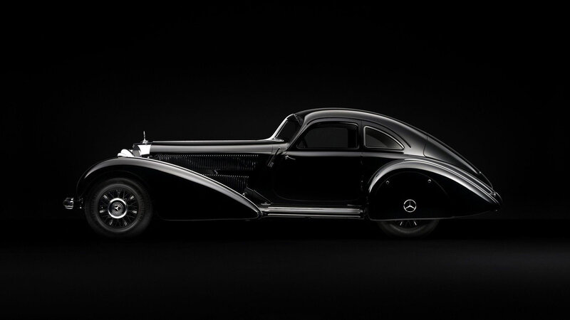 Black Vintage Car — Dramatic, Photograph, Wheel