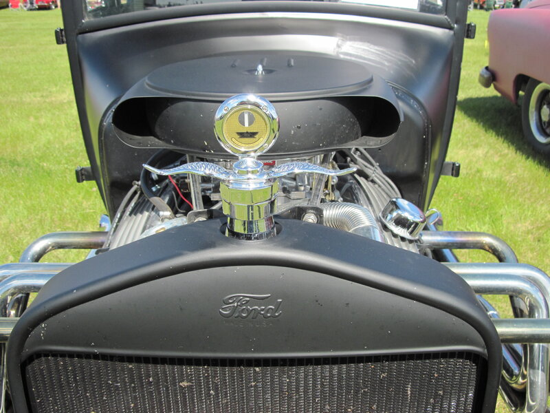 Black Vintage Car Engine