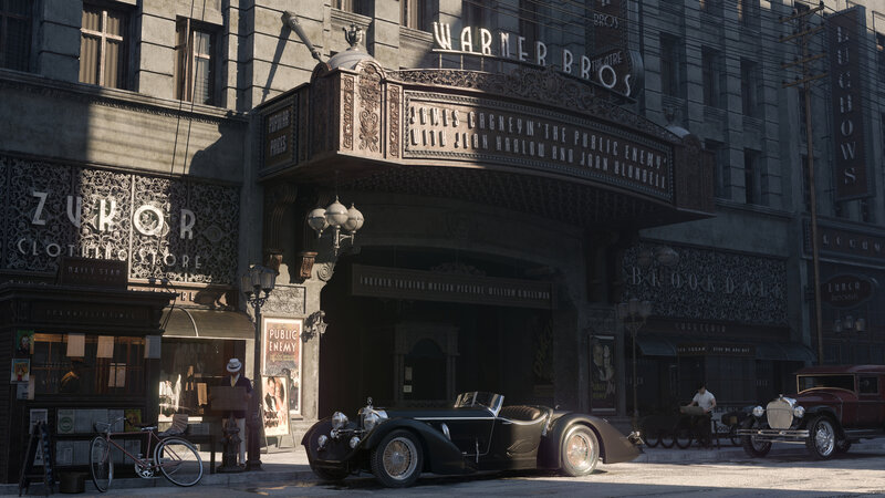 Black Vintage Car — Gray