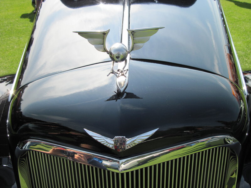 Black Vintage Car Hood