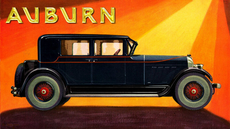 Black Vintage Car — Orange