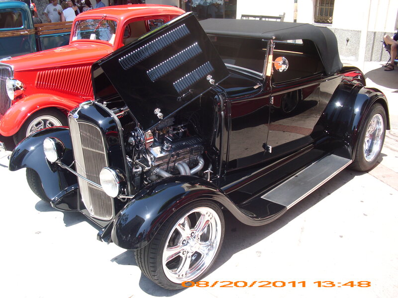 Black Vintage Car — Outdoor, Afternoon, Photograph, Red Car